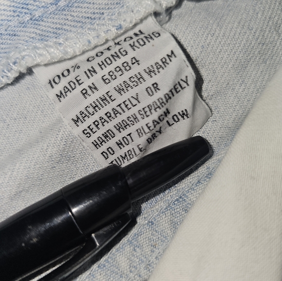 Vintage 80s Everblue patchwork Jeans Size 9/10 - Picture 8 of 16